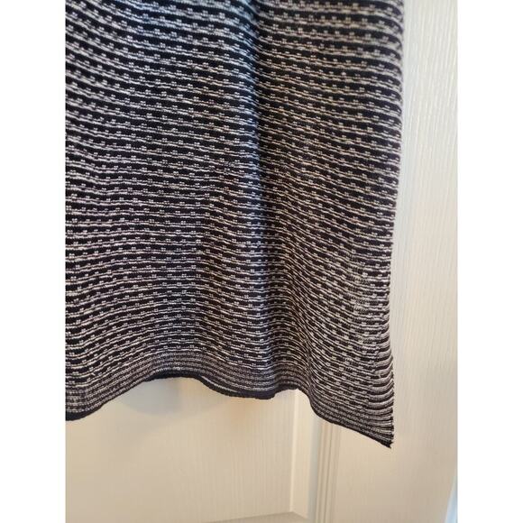 Eileen Fisher 100% Organic Linen Black White Knit Kimono Cardigan NWT, Medium - Picture 14 of 14